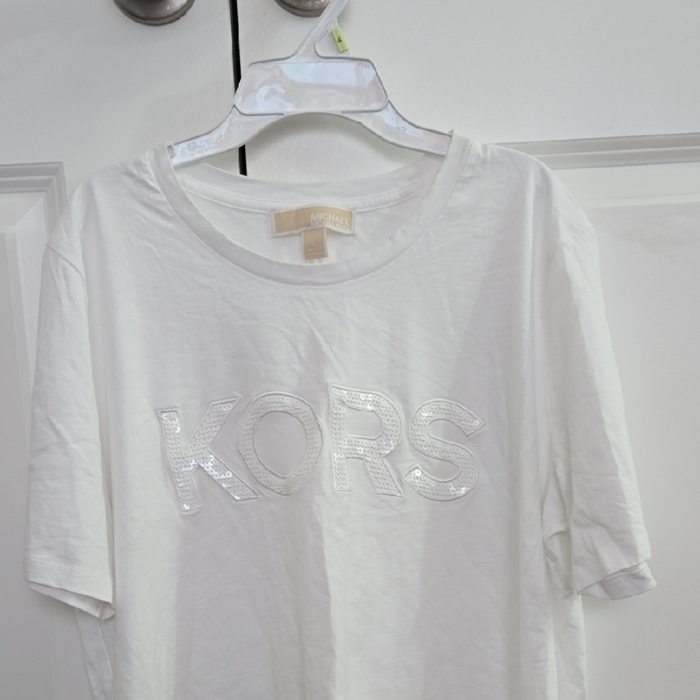 Michael Kors White T-Shirt (Worn Twice, In Good Condition)